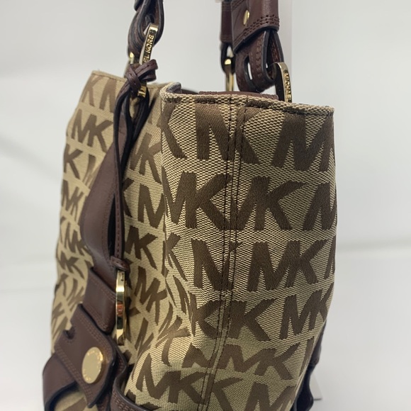 MK Michael Kors Canvas Leather Tote Bag (1 OF 2) - Picture 16 of 16